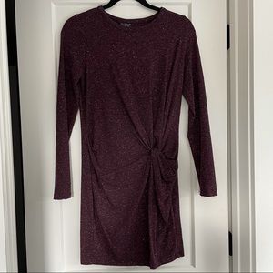 Topshop Dress in Burgundy